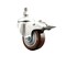 Service Caster 3 Inch 316SS Maroon Polyurethane Swivel 1/2 Inch Stem Caster Total Lock Brake SCC SCC-SS316TSTTL20S314-PPUB-MRN-121315 - alternate 1